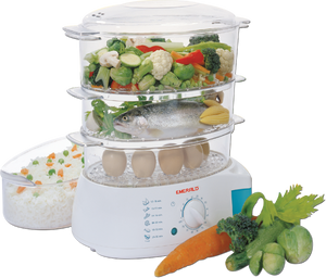 EA402FS 3 Tier/Level Food Steamer